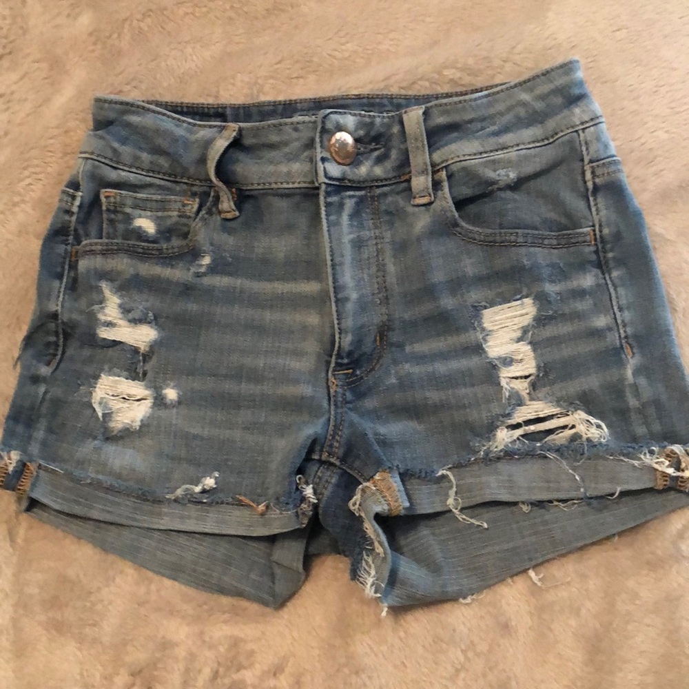 High Waist Denim Shorts